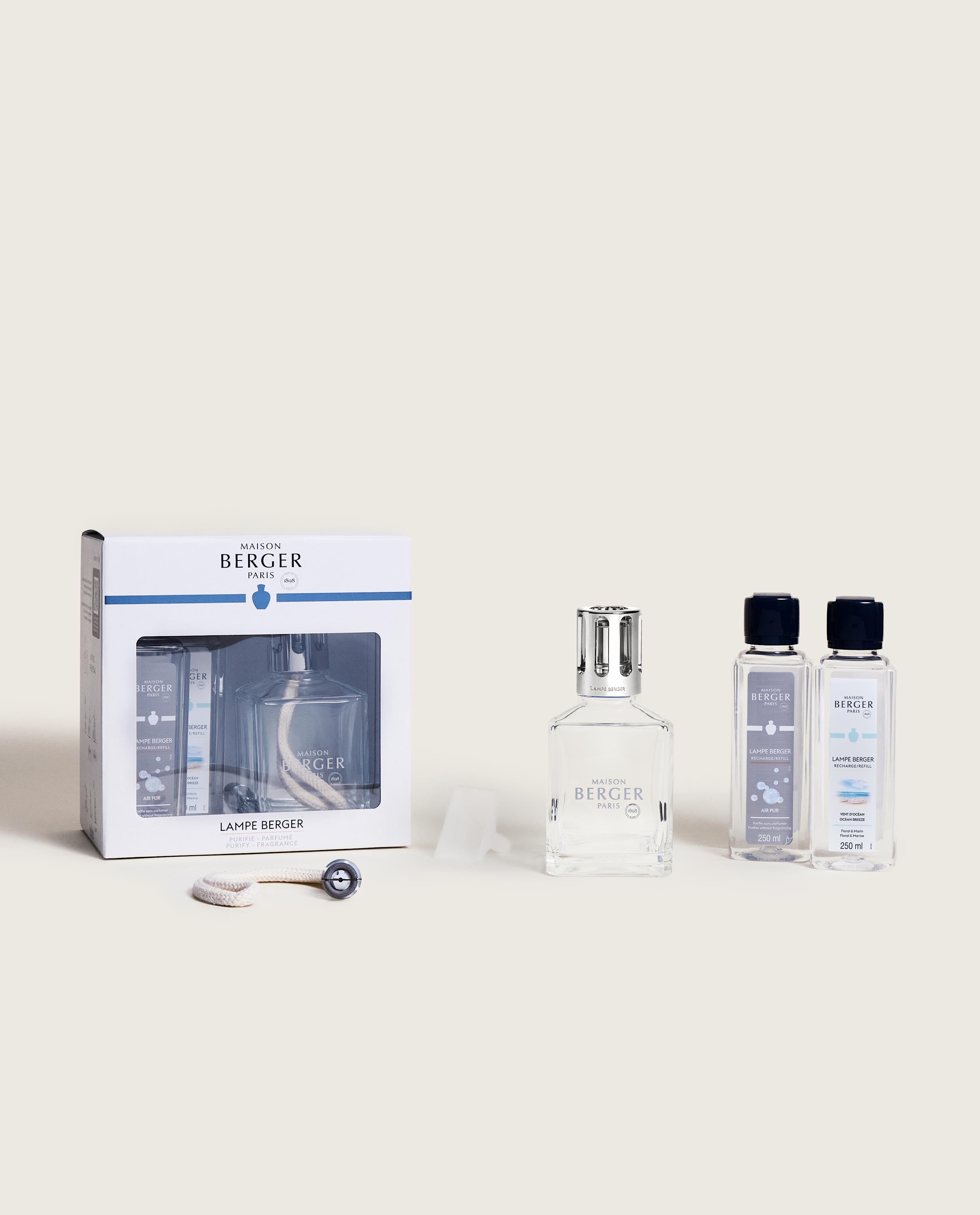 maison-berger-paris-essentielle-carr-e-coffret-lampe-berger-2-recharges image 5