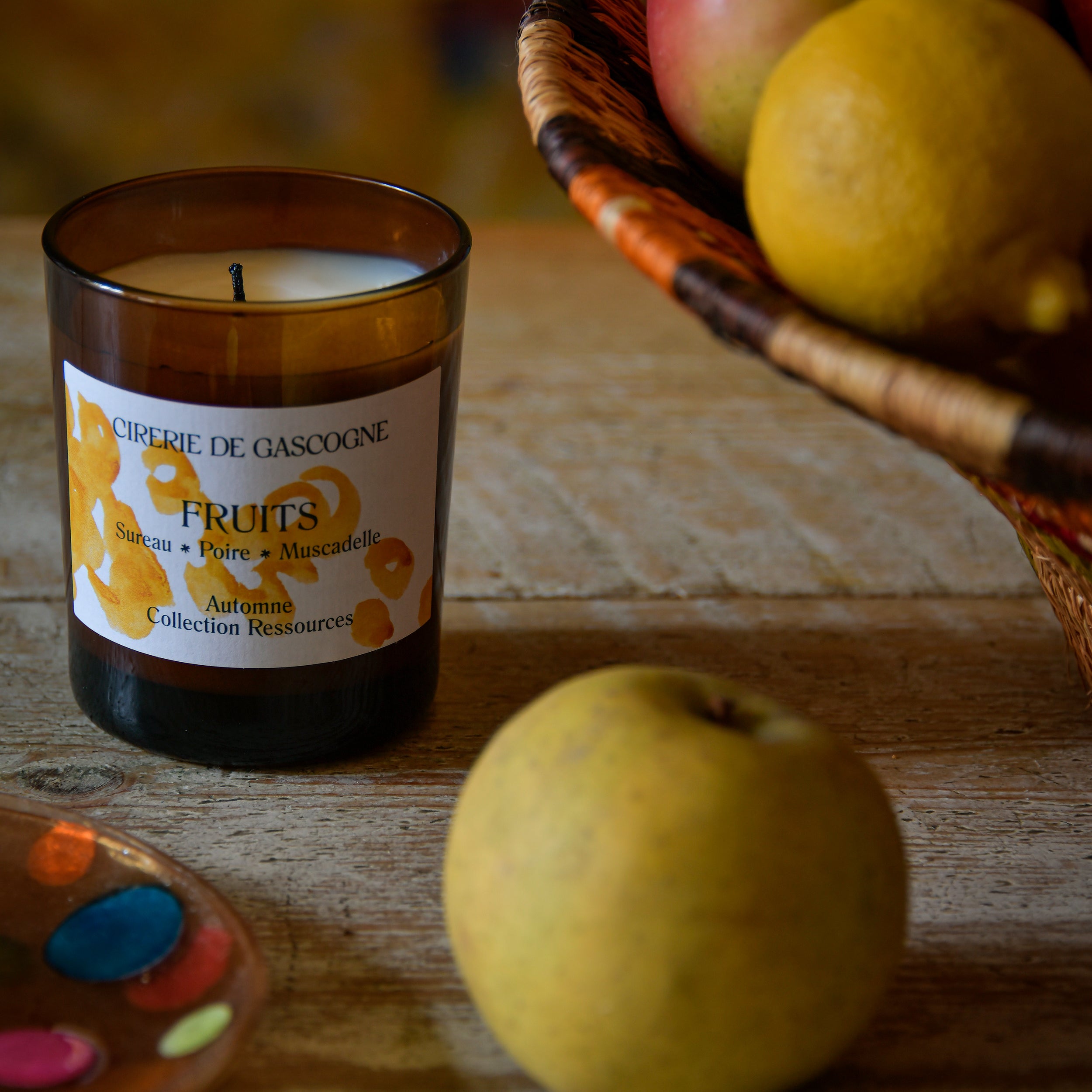 cirerie-de-gascogne-bougie-ressources-fruits-poire-sureau-muscadelle image 2