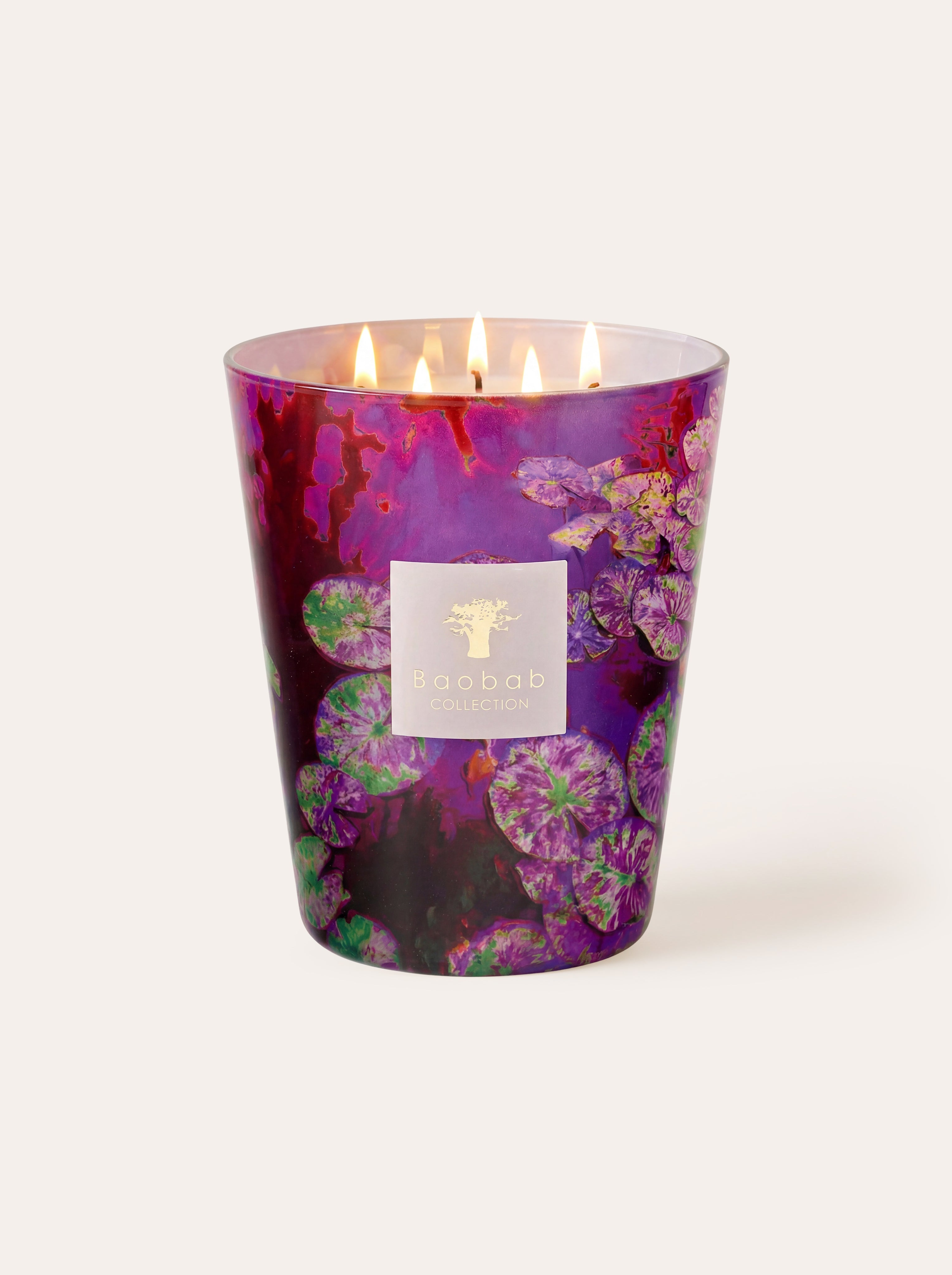 baobab-collection-arty-flowers-bougie-parfum-e-water-lily-bougie-d-corative image 1