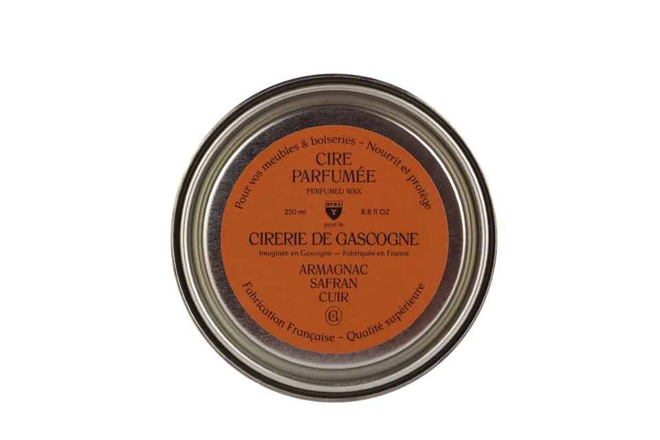 cirerie-de-gascogne-cire-parfum-e-armagnac-safran-cuir-pour-meubles-bois image 1