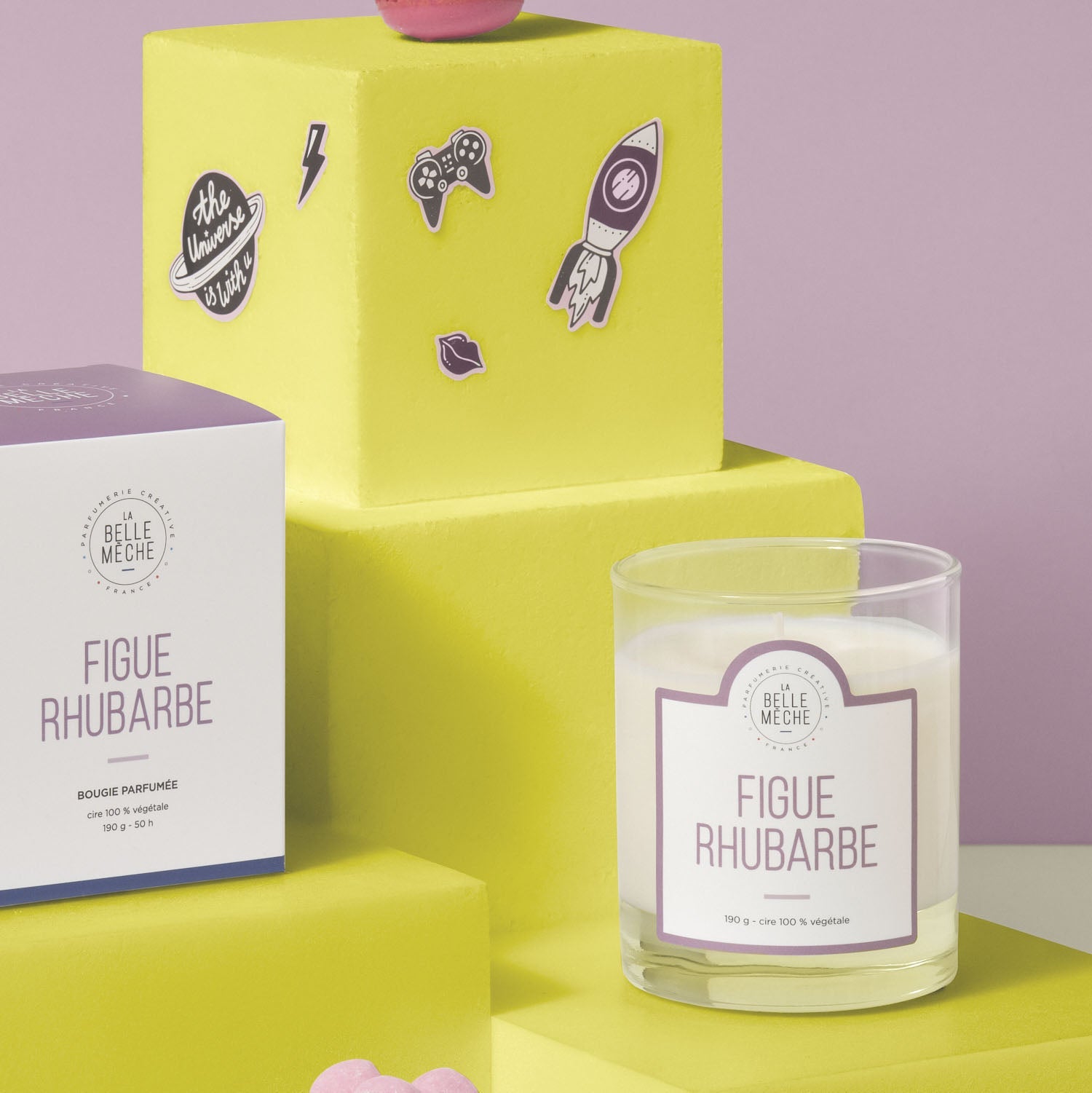 la-belle-m-che-bougie-parfum-e-figue-rhubarbe-190g-50h image 2