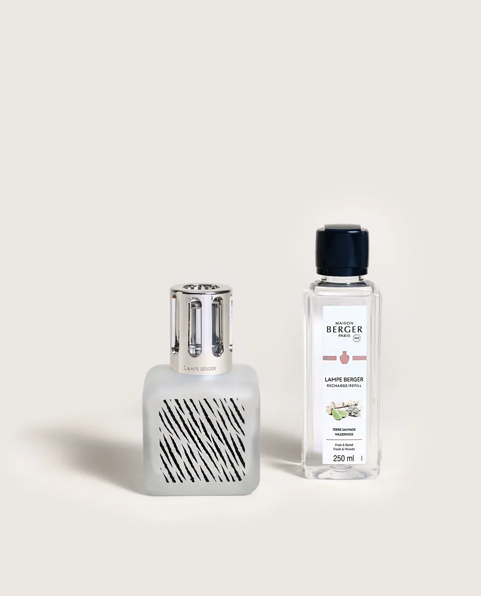 maison-berger-paris-coffret-lampe-berger-gla-on-zebra-parfum-terre-sauvage image 1