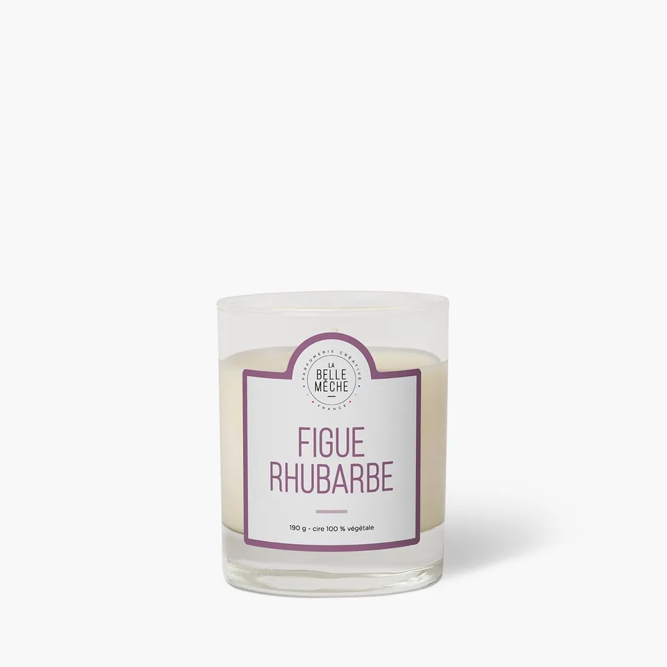 la-belle-m-che-bougie-parfum-e-figue-rhubarbe-190g-50h image 1