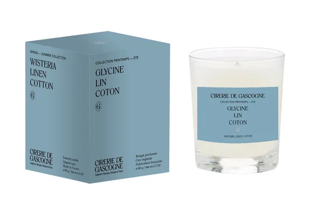 cirerie-de-gascogne-bougie-parfum-e-glycine-lin-coton-180g image 1
