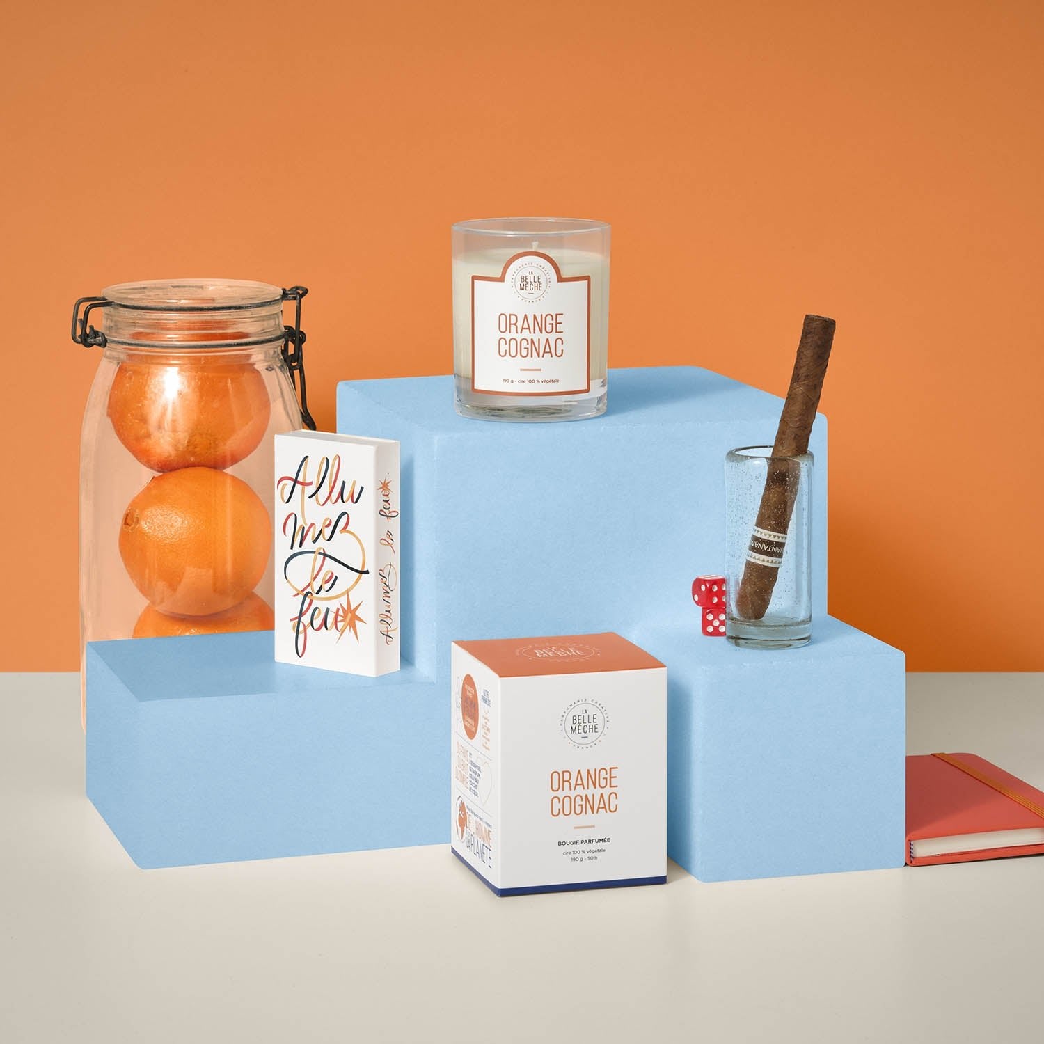 la-belle-m-che-bougie-parfum-e-orange-cognac-190g image 2