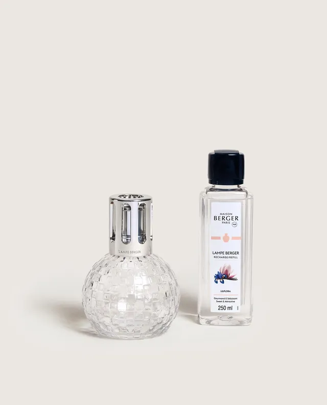 maison-berger-paris-coffret-lampe-berger-disco-transparente-liliflora image 1