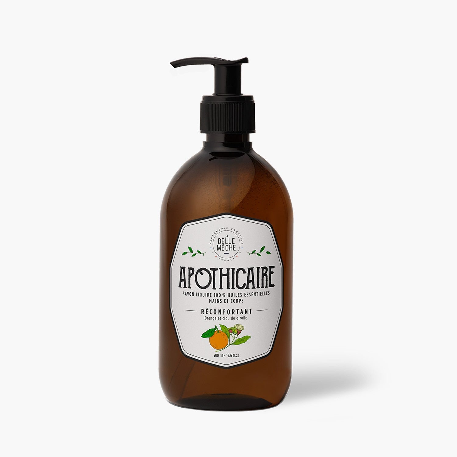 la-belle-m-che-apothicaire-r-confortant-savon-liquide-orange-et-clou-de-girofle image 3