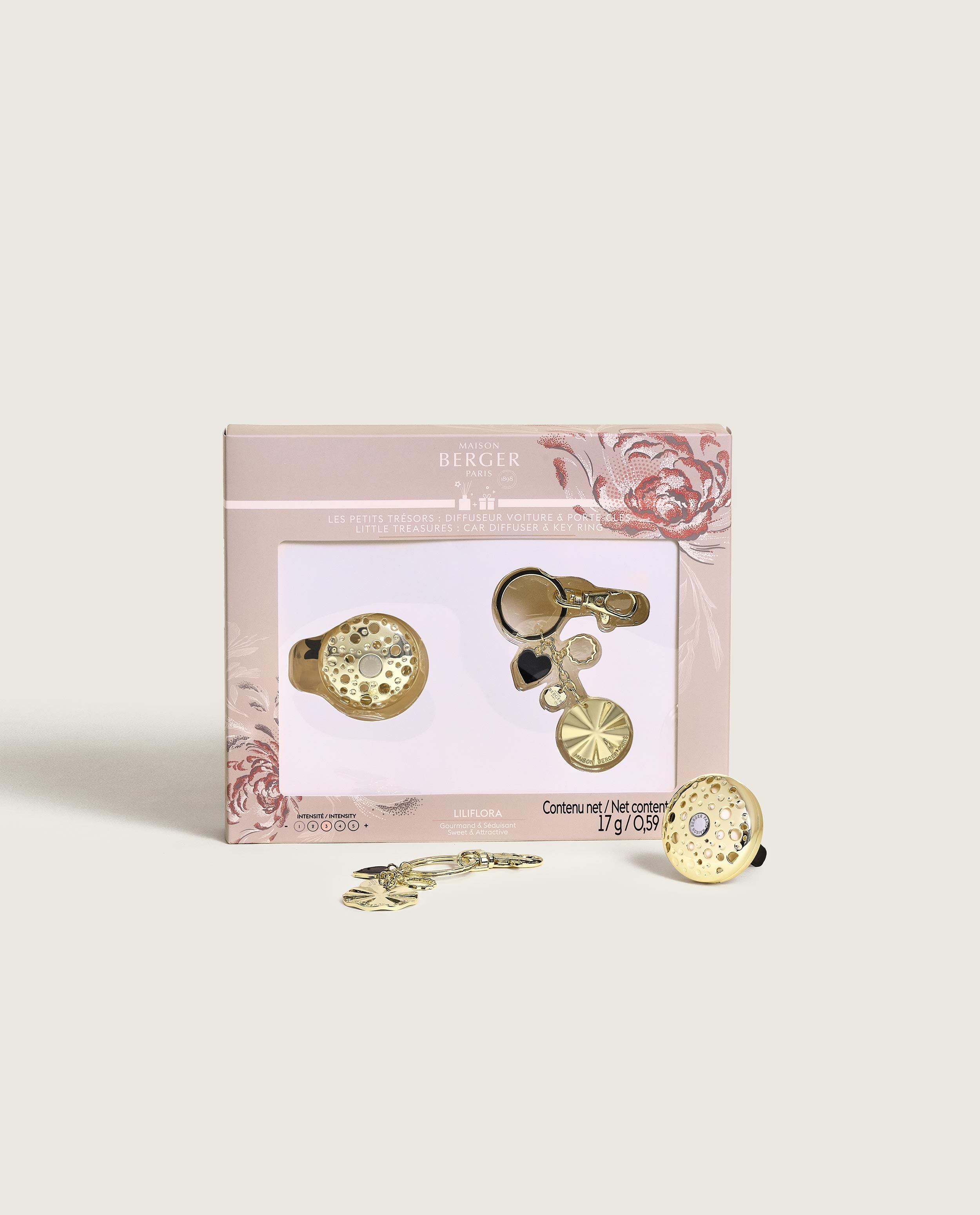 maison-berger-paris-coffret-les-petits-tr-sors-ophelia-diffuseur-voiture-or-port image 1