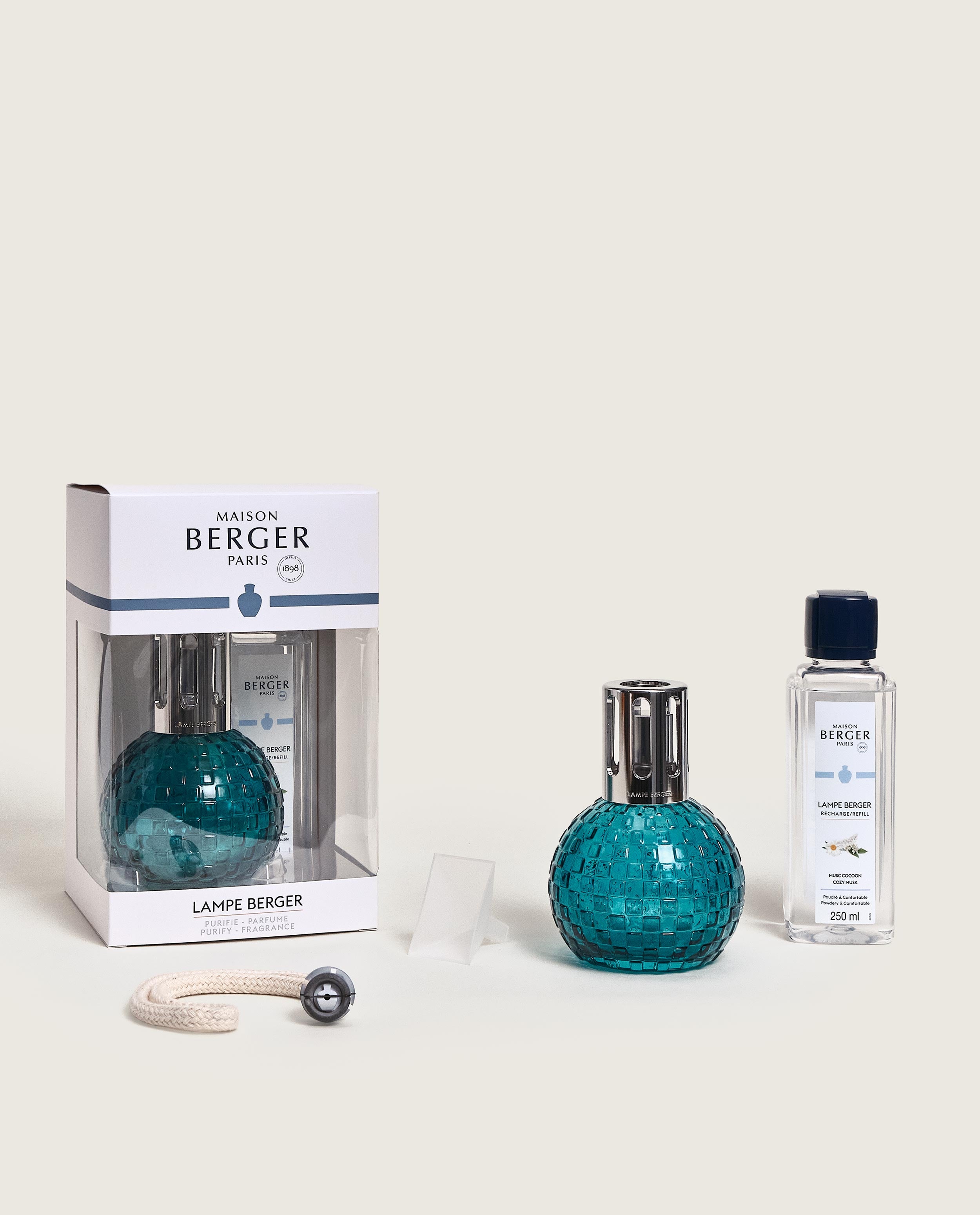 maison-berger-paris-coffret-lampe-berger-disco-verte-musc-cocoon image 5