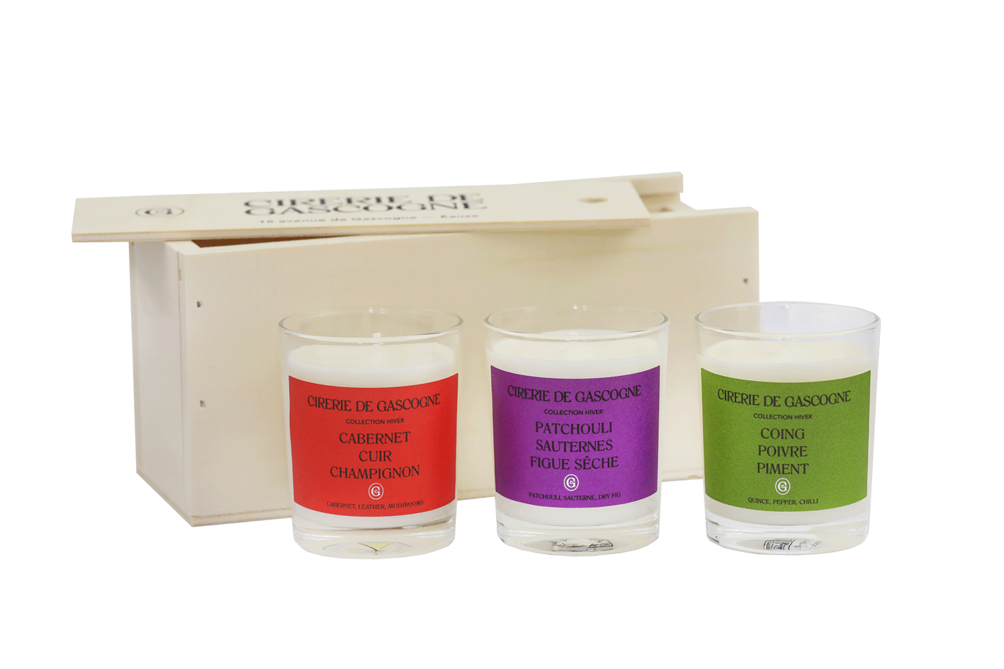 cirerie-de-gascogne-ressources-coffret-bois-3-bougies-parfum-es-80g-collection-h image 2