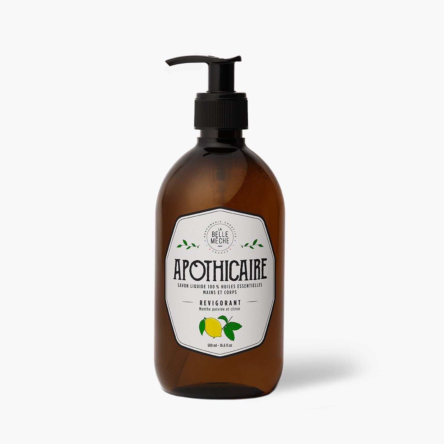 la-belle-m-che-apothicaire-savon-liquide-revigorant-menthe-citron image 3