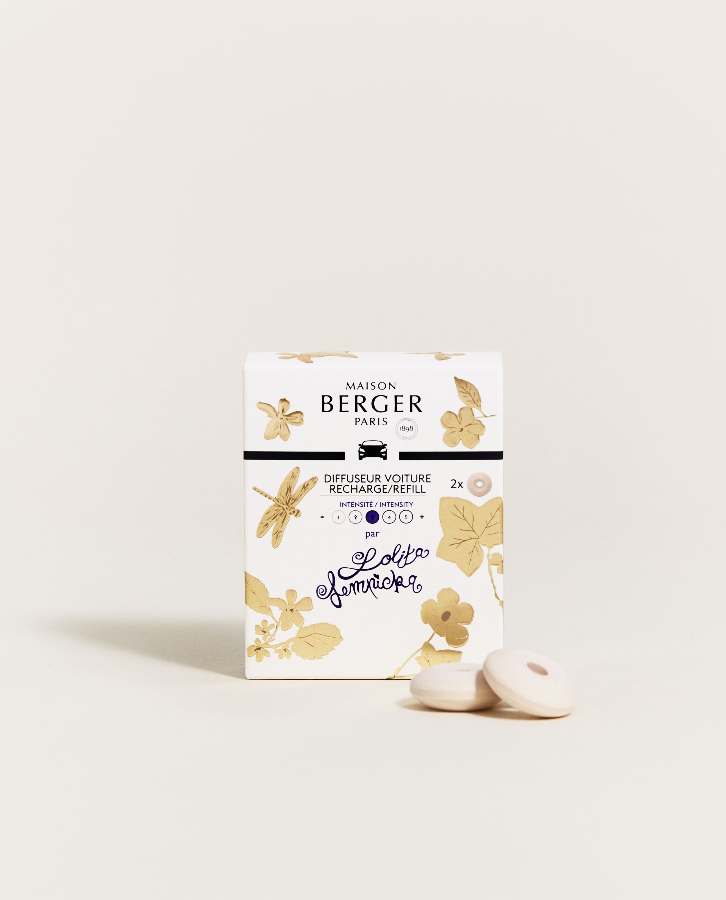 maison-berger-paris-recharges-diffuseur-voiture-lolita-lempicka-x2 image 1