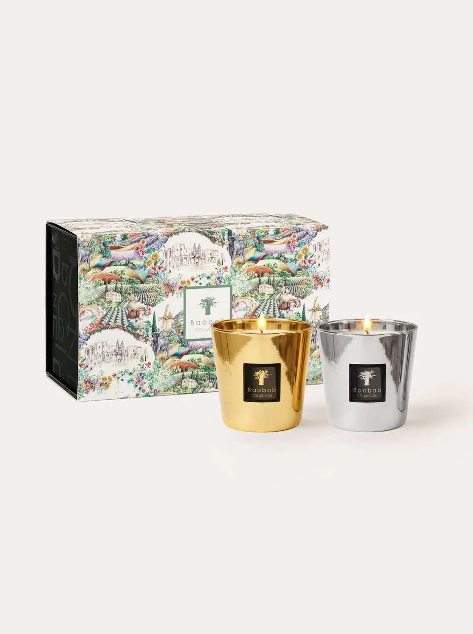 baobab-collection-coffret-duo-de-bougies-les-exclusives-platinum-aurum image 1