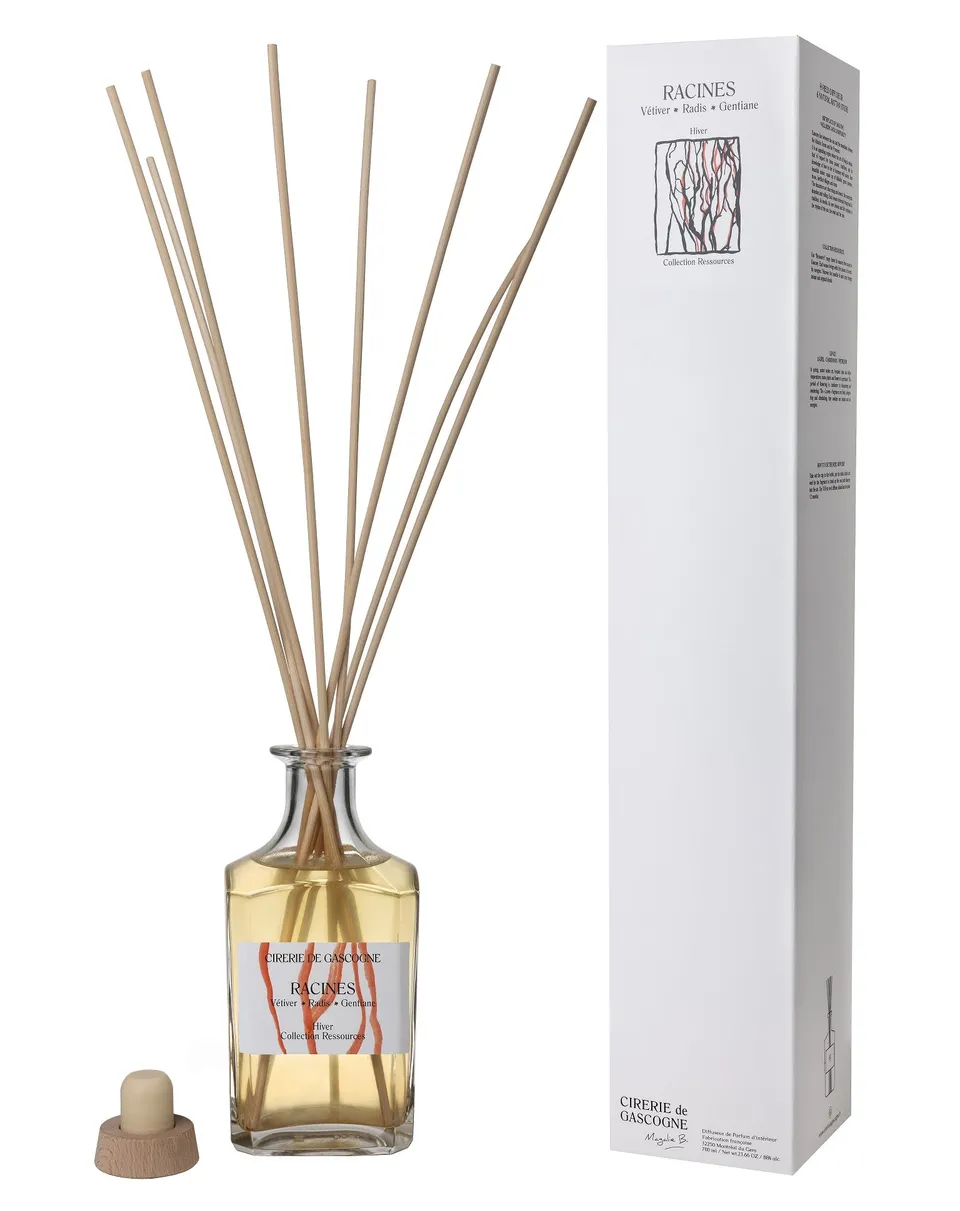 cirerie-de-gascogne-diffuseur-carafe-700-ml-hiver-racines-radis-v-tiver-gentiane image 1