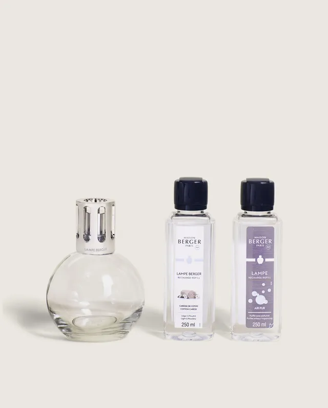 maison-berger-paris-coffret-lampe-berger-essentielle-ronde-air-pur-caresse-de-co image 1