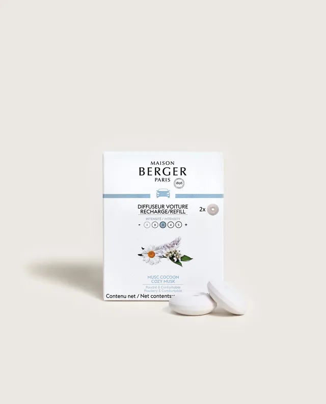 maison-berger-paris-recharges-diffuseur-voiture-musc-cocoon-x2 image 1