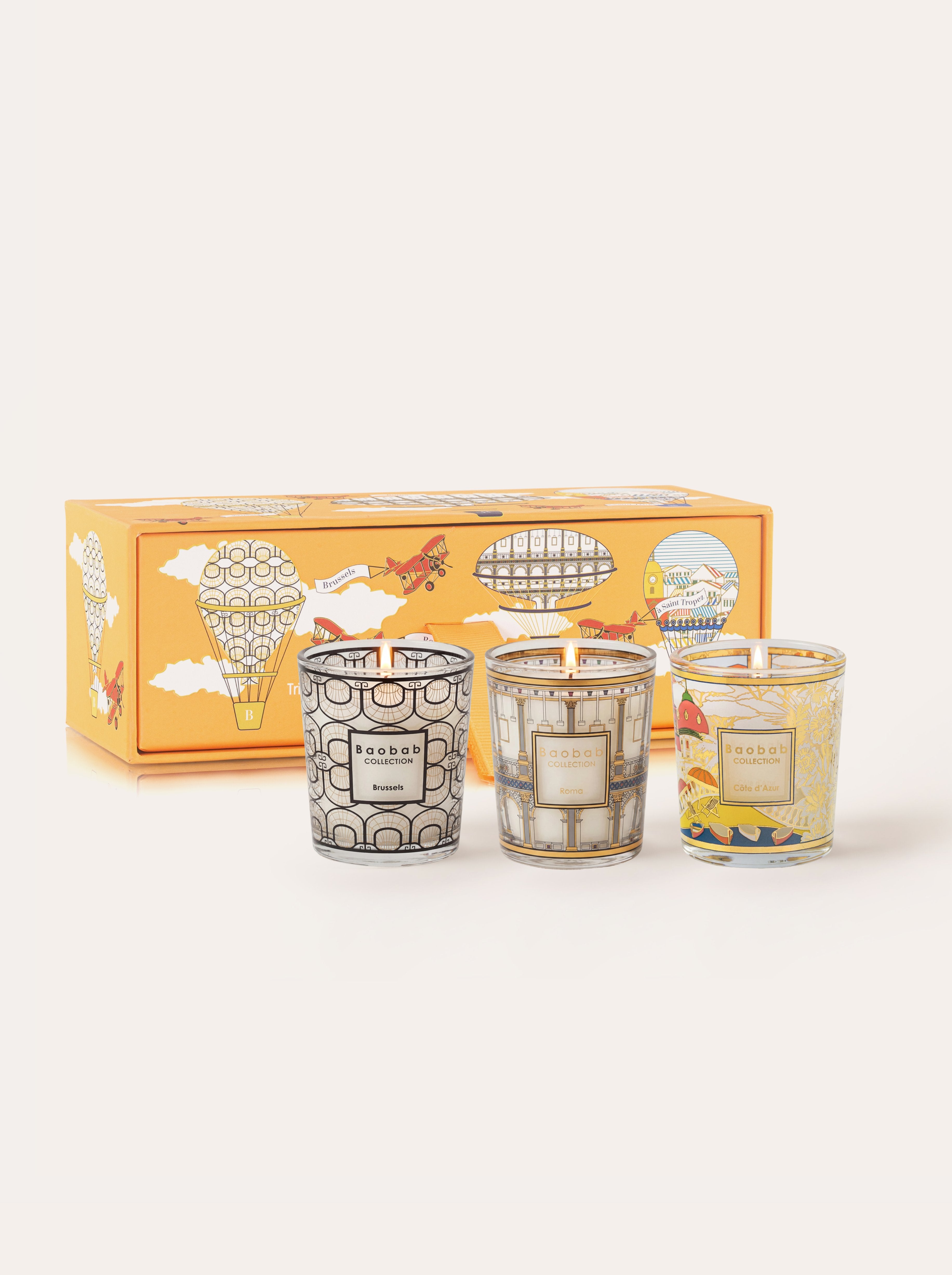 baobab-collection-trio-travel-bougies-parfum-es-brussels-roma-saint-tropez image 1