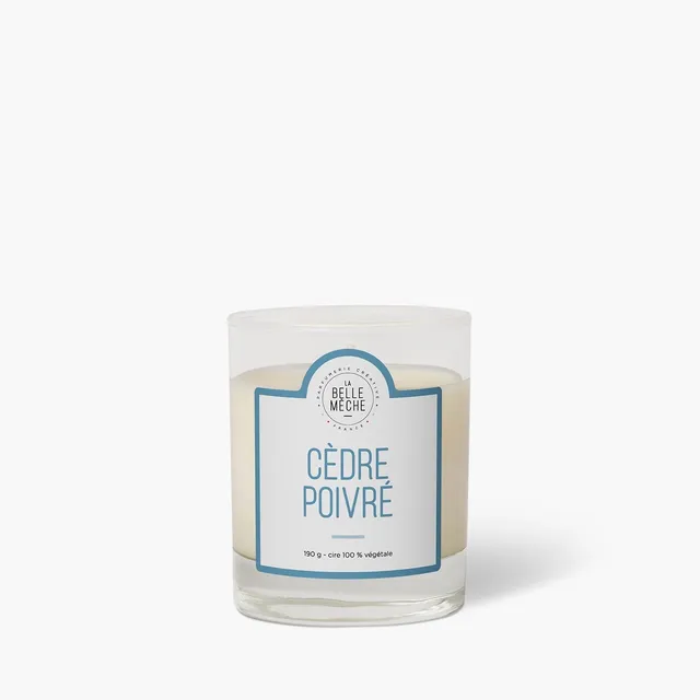 la-belle-m-che-bougie-parfum-e-c-dre-poivr-190g image 1