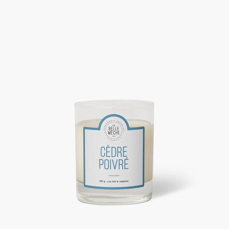 la-belle-m-che-bougie-parfum-e-c-dre-poivr-190g image 1