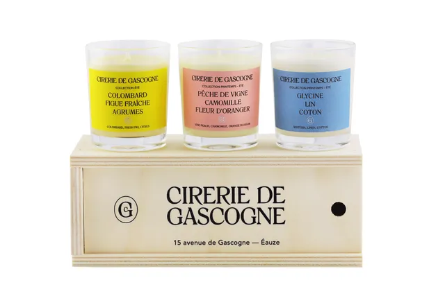cirerie-de-gascogne-coffret-bois-3-bougies-80g-printemps-t image 1