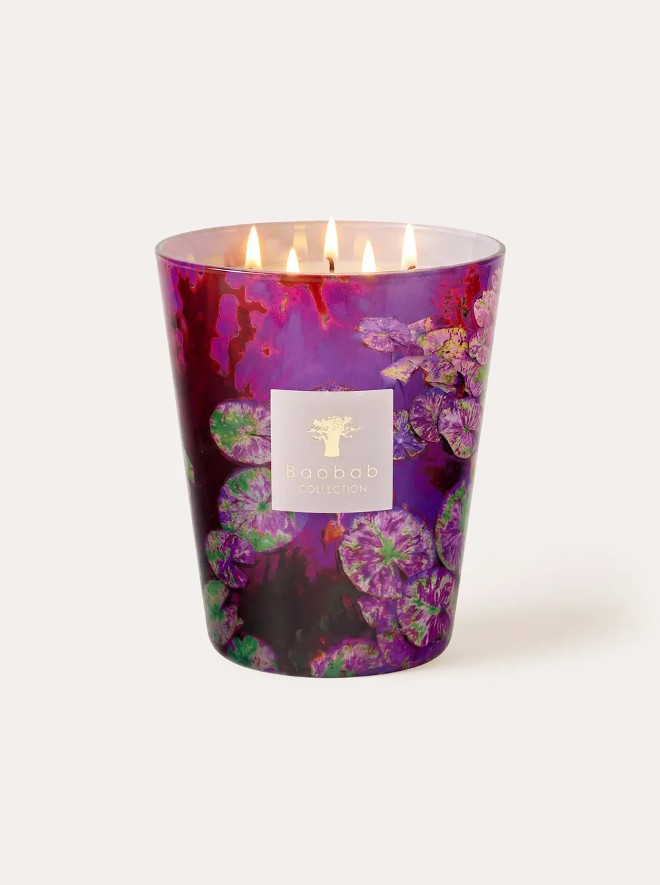 baobab-collection-arty-flowers-bougie-parfum-e-water-lily-bougie-d-corative image 1