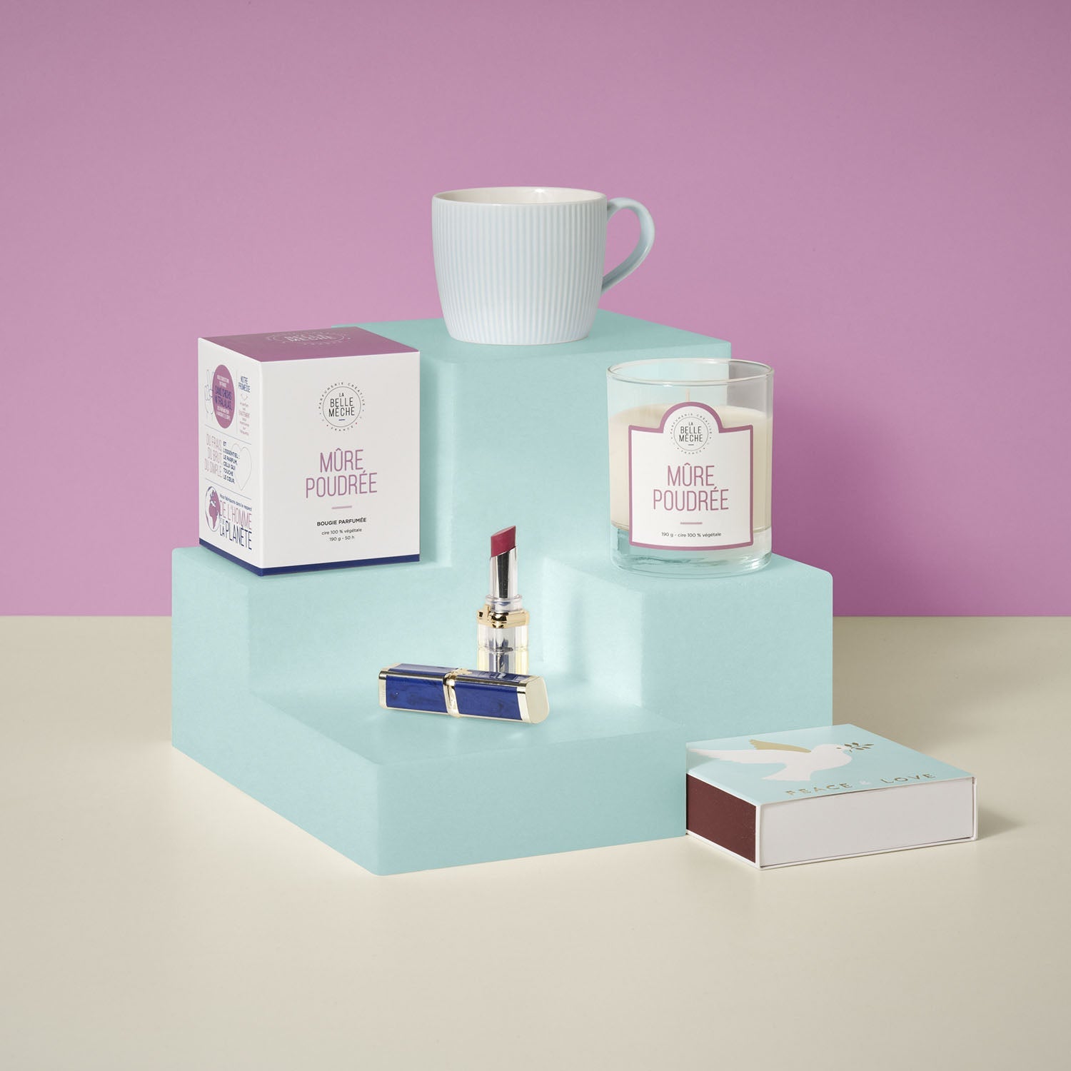 la-belle-m-che-bougie-parfum-e-m-re-poudr-e-190g-50h image 3