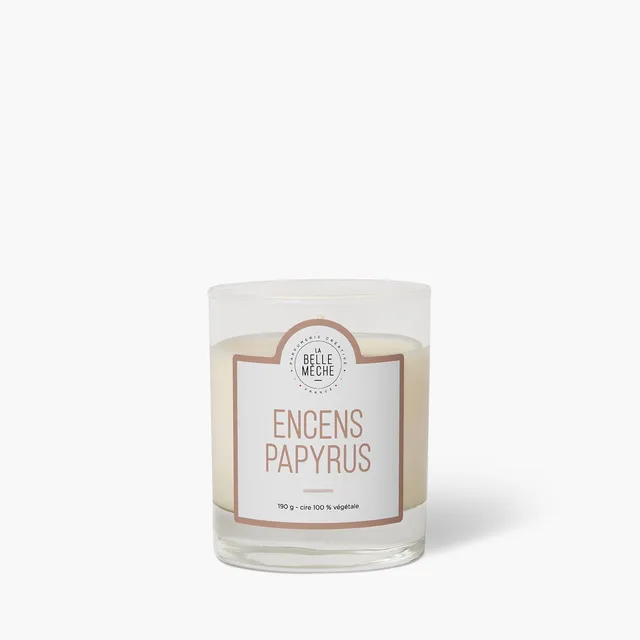 la-belle-m-che-encens-papyrus-bougie-parfum-e-190-g-50h image 1