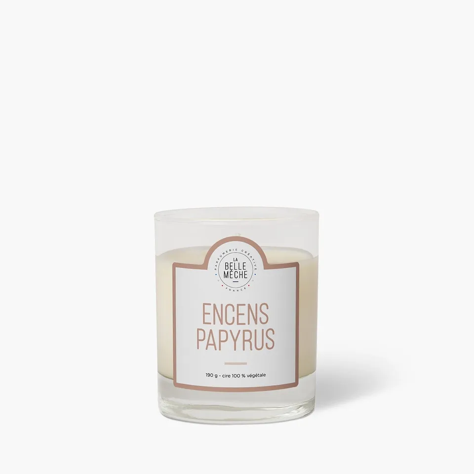 la-belle-m-che-encens-papyrus-bougie-parfum-e-190-g-50h image 1