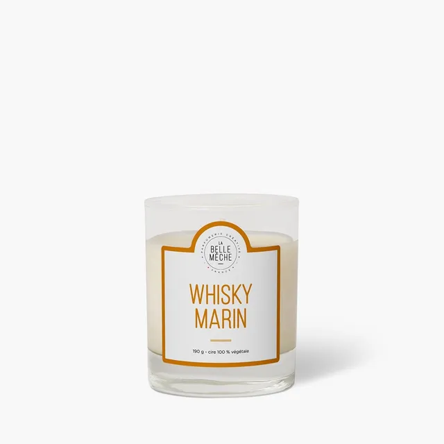 la-belle-m-che-bougie-parfum-e-whisky-marin-190g image 1