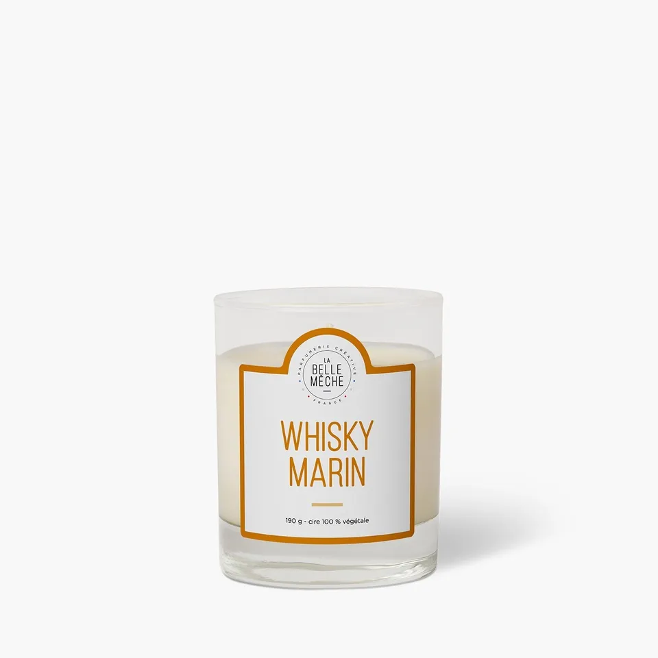 la-belle-m-che-bougie-parfum-e-whisky-marin-190g image 1