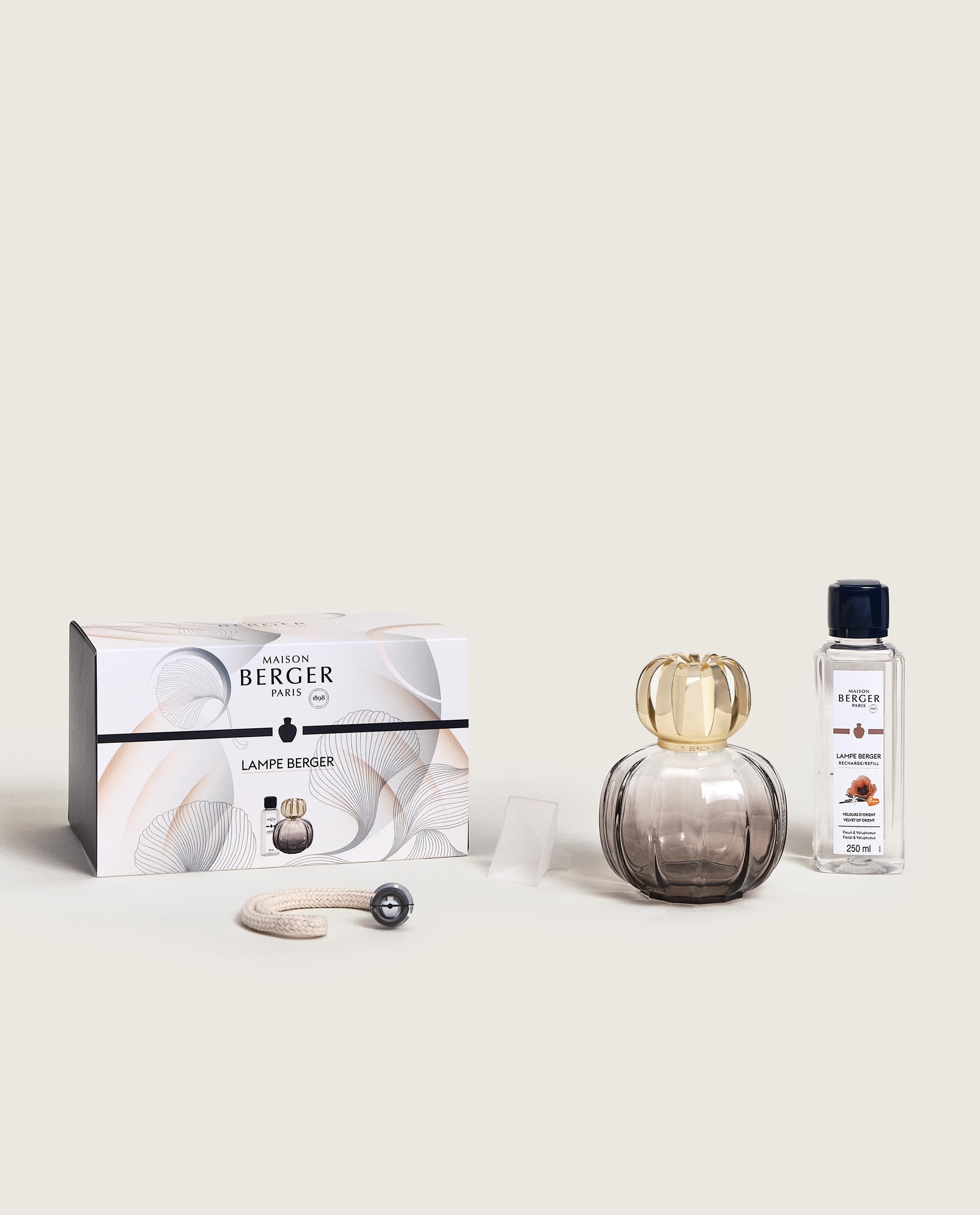 maison-berger-paris-coffret-lampe-berger-corali-grise-recharge-velours-d-orient- image 5