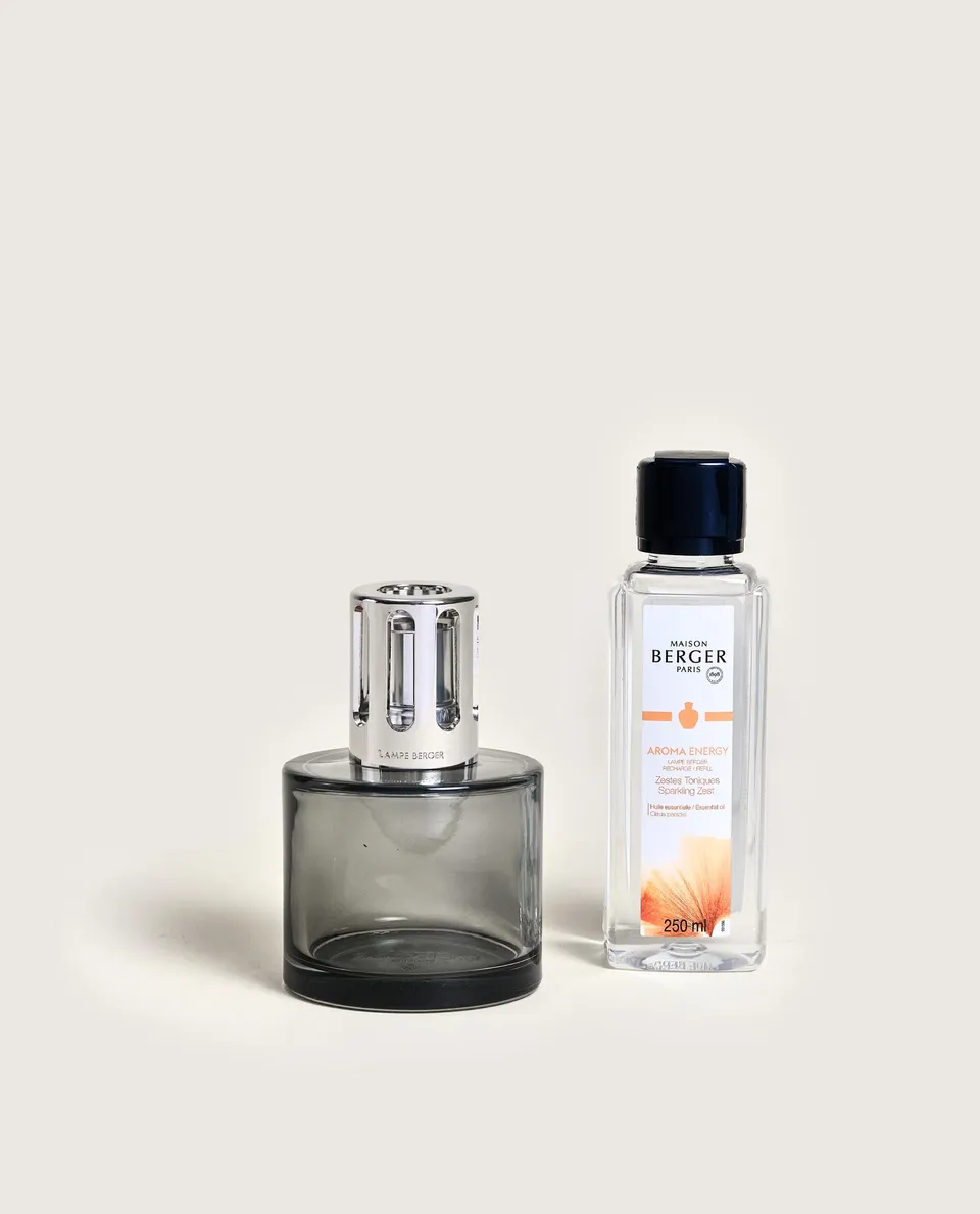 maison-berger-paris-coffret-lampe-berger-aroma-energy-grise image 1
